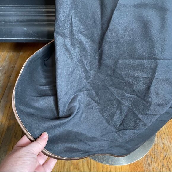 Suzanne Ermann Couture Black‎ Satin Gown Formal Dress 38 - Picture 4 of 11